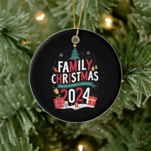 Family Christmas 2024 Making Memories Together Ceramic Tree Decoration
