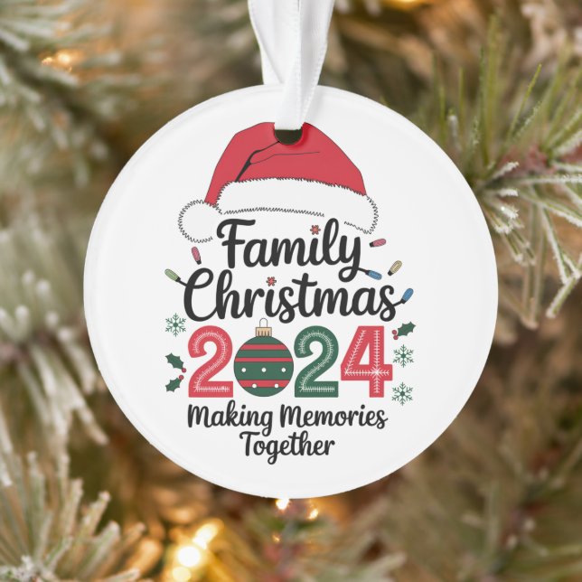 Family Christmas 2024 Making Memories Together Ornament (Tree)
