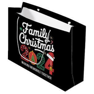 Family Christmas 2024 Matching Outfit Xmas Squad  Large Gift Bag