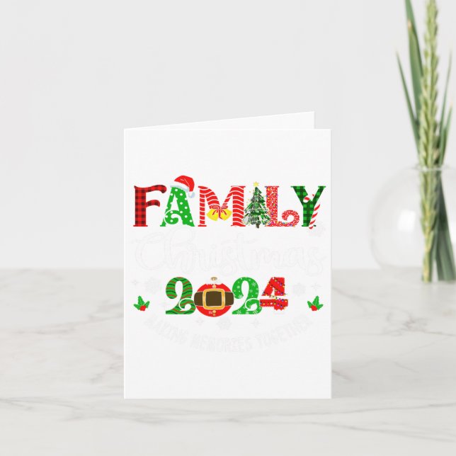 Family Christmas 2024 Matching Outfit Xmas Squad S Card (Front)