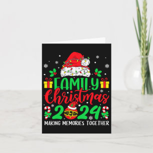 Family Christmas 2024 Matching Squad Santa Elf Fun Card