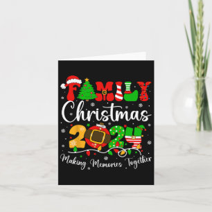Family Christmas 2024 Matching Squad Santa Elf Fun Card