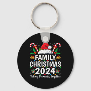 Family Christmas 2024 Matching Squad Santa Elf Fun Key Ring