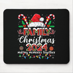Family Christmas 2024 Matching Squad Santa Elf Fun Mouse Mat