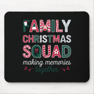 Family Christmas 2024 Matching Squad Santa Elf Fun Mouse Mat