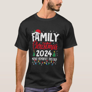 Family Christmas 2024 Matching Squad Santa Elf Fun T-Shirt