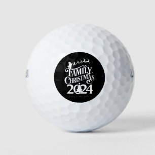 Family Christmas 2024 Memories Together Matching  Golf Balls