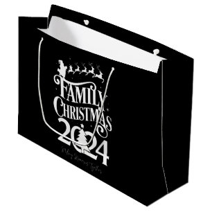 Family Christmas 2024 Memories Together Matching  Large Gift Bag
