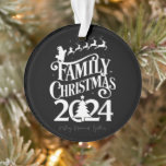 Family Christmas 2024 Memories Together Matching  Ornament<br><div class="desc">Family Christmas 2024 Memories Together Matching</div>