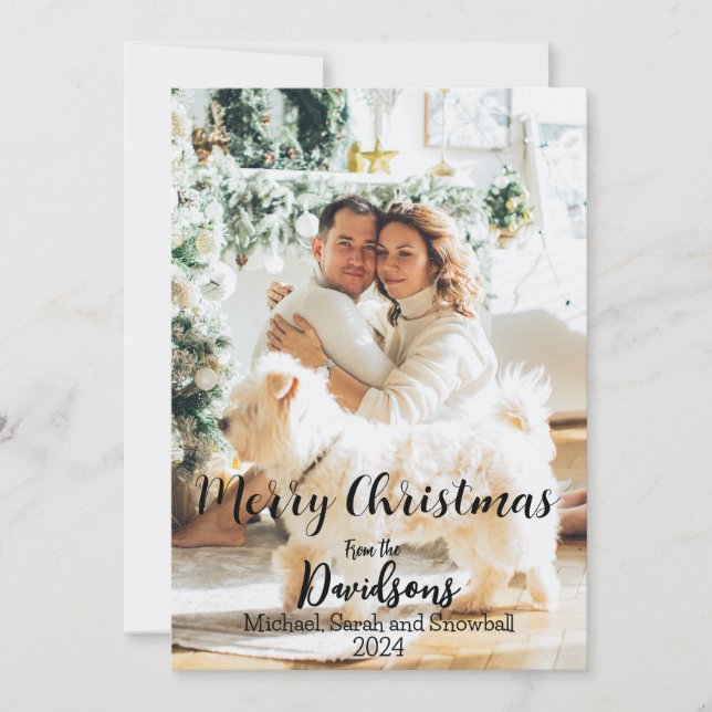 Family Christmas 2024 Photo Holiday Card (Front)