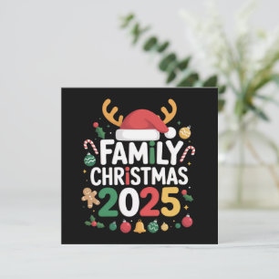 Family Christmas 2025 Crew Group Matching Family  Holiday Card