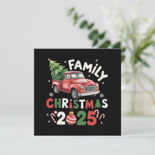 Family Christmas 2025 Crew Group Matching Family Holiday Card