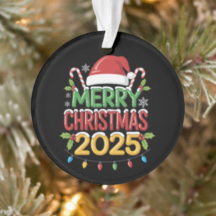 Family Christmas 2025 Crew Group Matching Family  Ornament