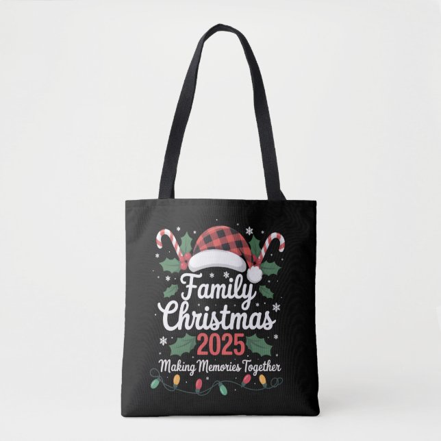 Family Christmas 2025 Crew Group Matching Family  Tote Bag (Front)