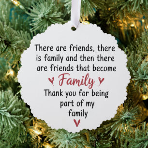 Family Christmas 2025 Gifts for Family Friends Tree Decoration Card