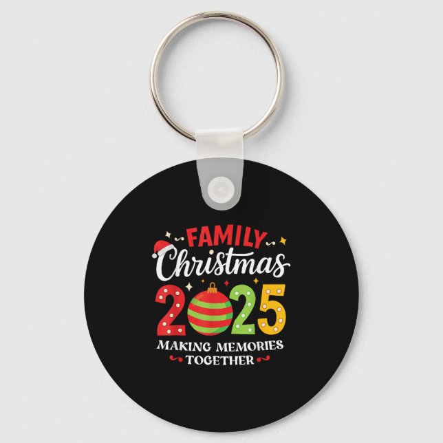 Family Christmas 2025 Group Matching Squad Funny S Key Ring (Front)