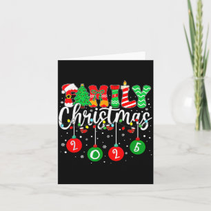 Family Christmas 2025 Making Memories Together Men Card