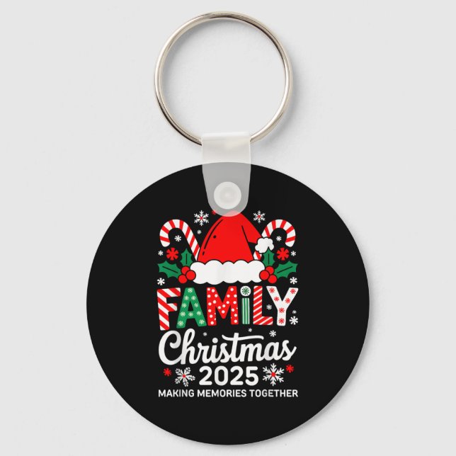 Family Christmas 2025 Matching Costume Together Xm Key Ring (Front)