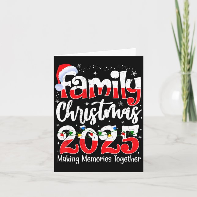 Family Christmas 2025 Matching Family Christmas 20 Card (Front)