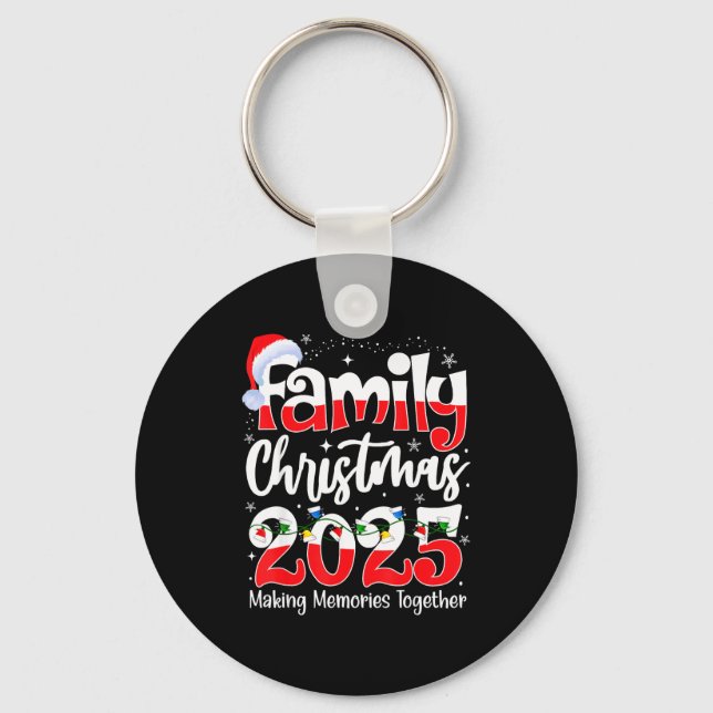 Family Christmas 2025 Matching Family Christmas 20 Key Ring (Front)