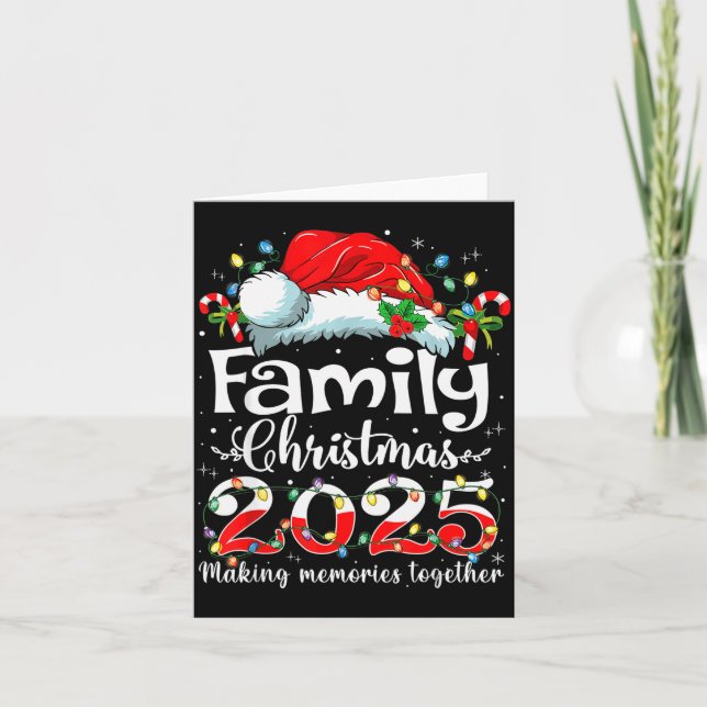 Family Christmas 2025 Matching Family Christmas Xm Card (Front)
