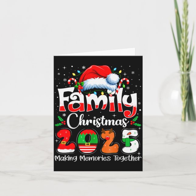 Family Christmas 2025 Matching Family Christmas Xm Card (Front)