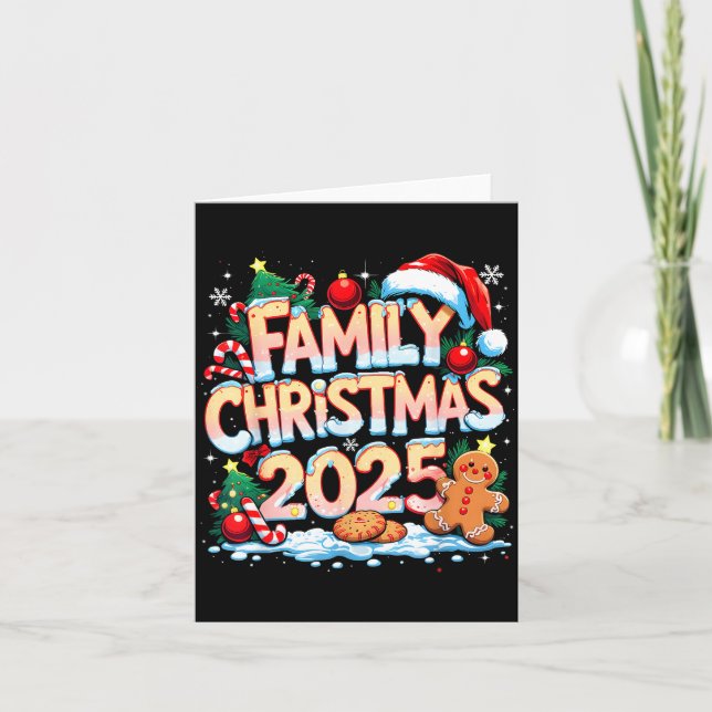 Family Christmas 2025 Matching Gift  Card (Front)