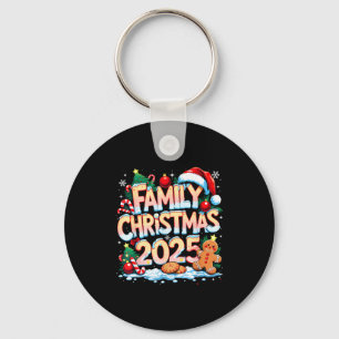 Family Christmas 2025 Matching Gift Key Ring