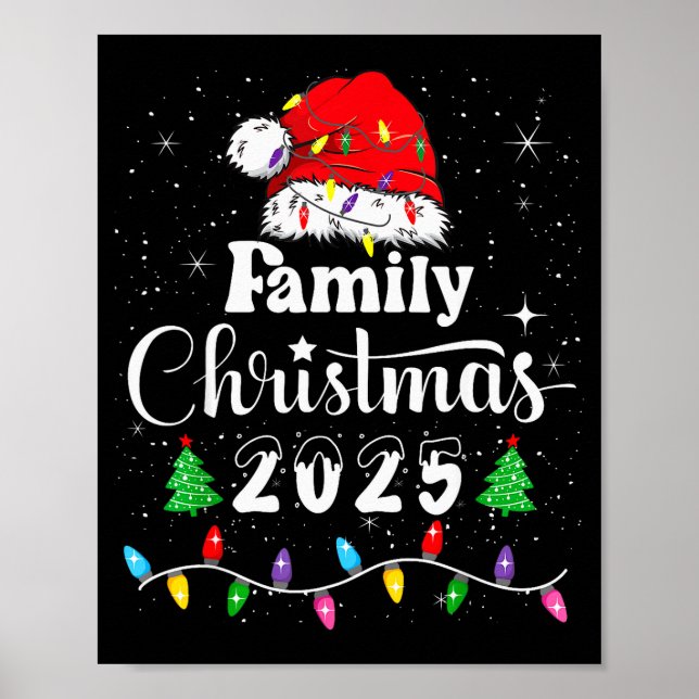 Family Christmas 2025 Matching Outfit Xmas Men Wom Poster (Front)