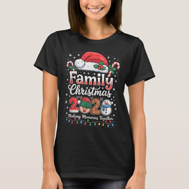 Family Christmas 2025 Matching Outfit Xmas Men Wom T-Shirt (Front)