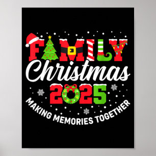 Family christmas 2025 matching outfit xmas squad poster