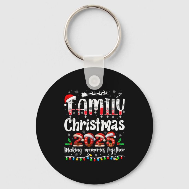 Family Christmas 2025 Matching Outfit Xmas Squad S Key Ring (Front)
