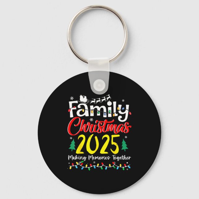 Family Christmas 2025 Matching Outfit Xmas Squad S Key Ring (Front)