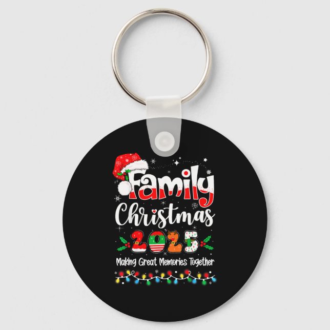 Family Christmas 2025 Matching Outfit Xmas Squad S Key Ring (Front)