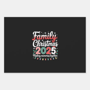 Family Christmas 2025 Matching Outfit Xmas Squad Wrapping Paper Sheet