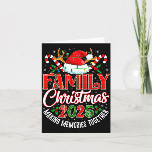 Family Christmas 2025 Matching Pajama Xmas Squad  Card