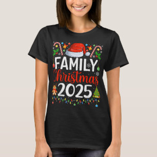 Family Christmas 2025 Matching Pajamas Xmas Family T-Shirt