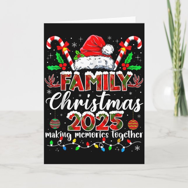 Family Christmas 2025 Matching Santa Tee Xmas Paja Card (Front)