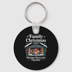 Family Christmas 2025 Matching Squad Santa Elf Fun Key Ring