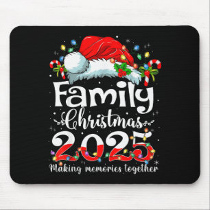 Family Christmas 2025 Matching Squad Santa Elf Fun Mouse Mat
