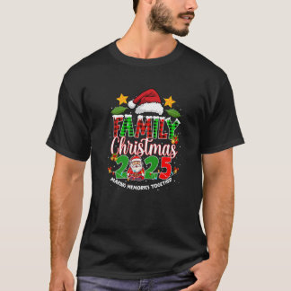 Family Christmas 2025 Matching Squad Santa Hat Xma T-Shirt