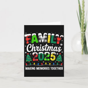 Family Christmas 2025 Matching Squad Santa Red Pla Card