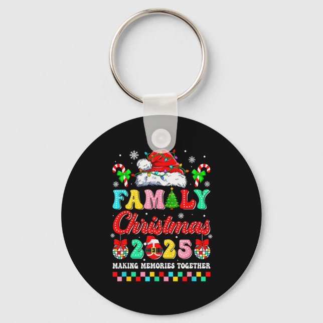Family Christmas 2025 Matching Squad Santa Xmas Fu Key Ring (Front)