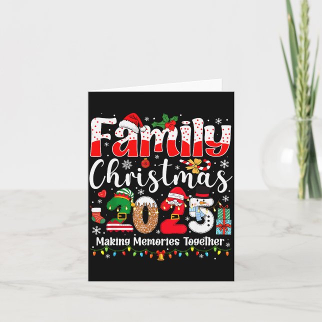 Family Christmas 2025 Matching Squad Santa Xmas Li Card (Front)