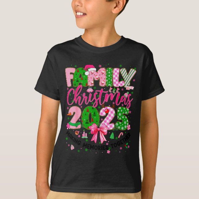Family Christmas 2025 Matching Tee Xmas Pajamas Gi (Front)