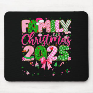 Family Christmas 2025 Matching Tee Xmas Pajamas Gi Mouse Mat