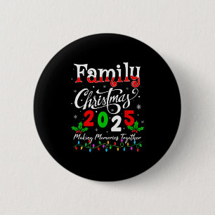Family Christmas 2025 Matching Xmas Pyjamas Christ 6 Cm Round Badge