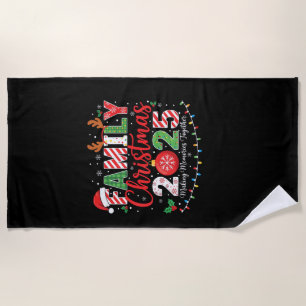 Family Christmas 2025 Pajamas Outfit Matching Beach Towel