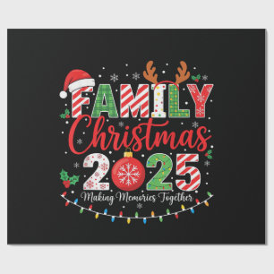 Family Christmas 2025 Pajamas Outfit Matching Wrapping Paper