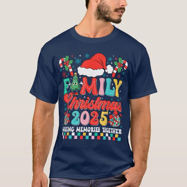 Family Christmas 2025 Pyjamas Outfit Matching Xmas T-Shirt (Front)